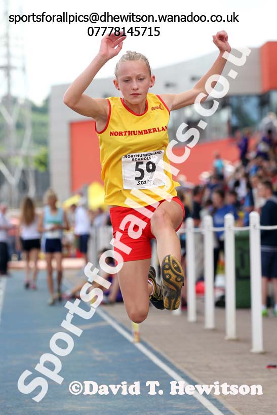 Long jump, Northern Inter-County Schools, Gateshead International Stadum. Photo: David T. Hewitson/Sports for All Pics
